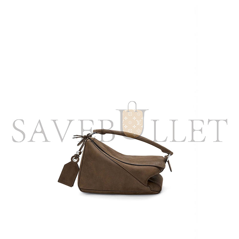 LOEWE SMALL FEATHERLIGHT PUZZLE BAG IN GRAINED NUBUCK A510PLSX03 (24*16.5*10.5cm)